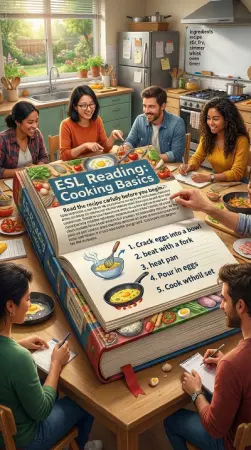 ESL reading about cooking с переводом и словарем